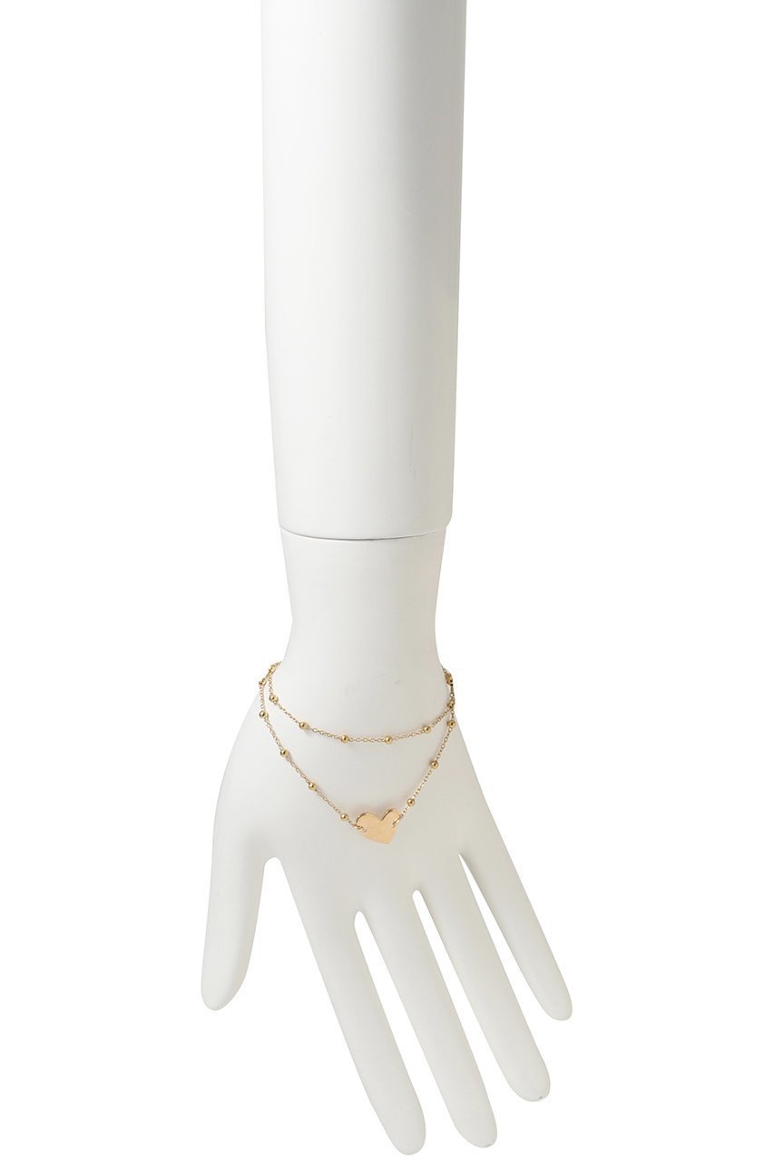 【バイ サン スワサント キャトル パリ/by 164 PARIS】のDOUBLE COEUR ブレスレット 人気、トレンドファッション・服の通販 founy(ファニー) 　ファッション　Fashion　レディースファッション　Fashion for Women　ジュエリー　Jewelry　チェーン＆カフブレスレット　Cuff & Chain Bracelets　ネックレス　Necklaces & Pendants　チェーン　Chain, Chain Strap　デニム　Denim, Jeans Material　ドット　Polka Dot, Dot Pattern　ネックレス　Necklace, Pendant Necklace　フェミニン　Feminine, Girly　フレア　Flare, Flared　ブレスレット　Bracelet, Wristband　モチーフ　Motif, Design Theme　エレガント 上品　Elegant　other-3|ID: prp329100004609891 ipo3291000000035946220