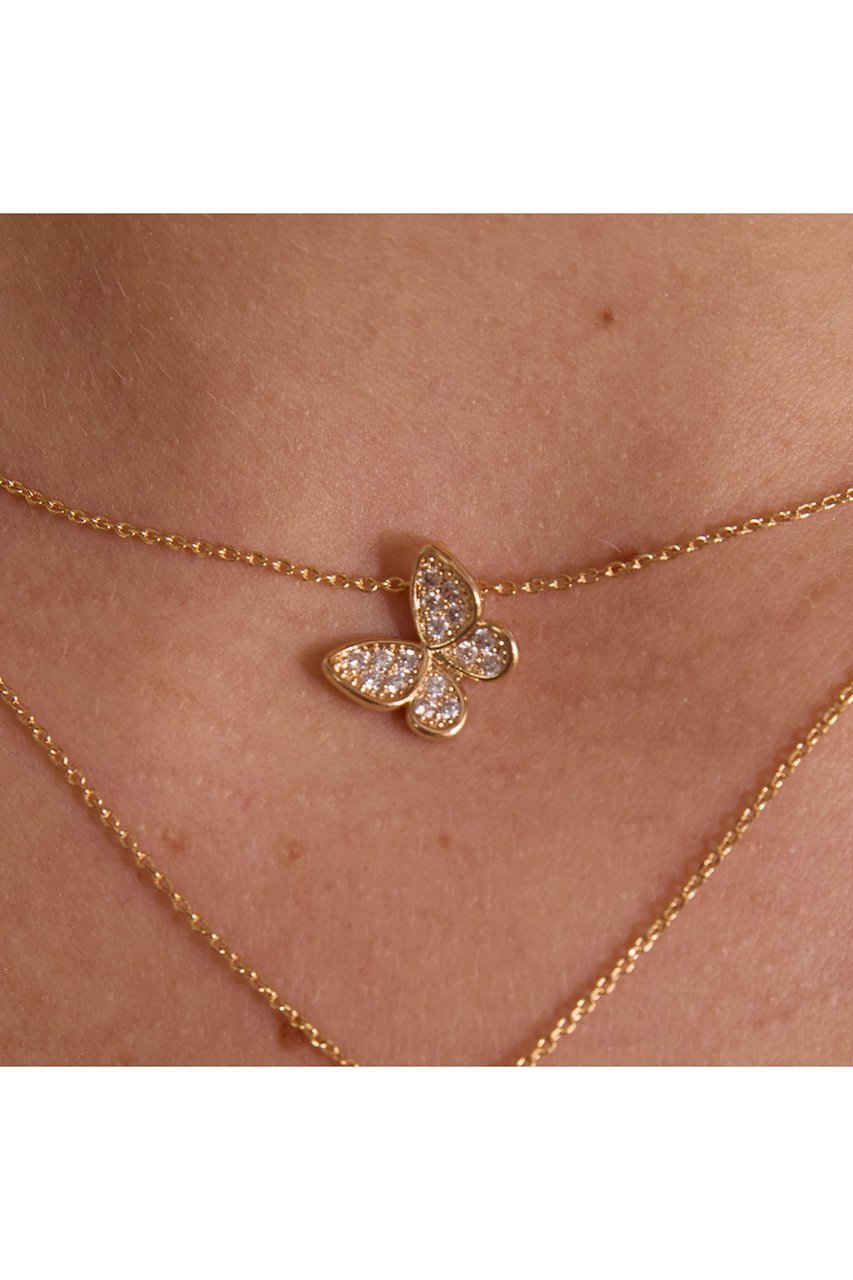 【バイ サン スワサント キャトル パリ/by 164 PARIS】のPAPILLON STRASS ネックレス 人気、トレンドファッション・服の通販 founy(ファニー) 　ファッション　Fashion　レディースファッション　Fashion for Women　ジュエリー　Jewelry　ネックレス　Necklaces & Pendants　2025年　2025　2025-2026秋冬・A/W　Autumn/Winter 2025–26 AW25–26　チェーン　Chain, Chain Strap　ネックレス　Necklace, Pendant Necklace　パーティ　Party, Party Style　フェミニン　Feminine, Girly　モチーフ　Motif, Design Theme　エレガント 上品　Elegant　A/W・秋冬　Autumn/Winter　other-6|ID: prp329100004609903 ipo3291000000033048681