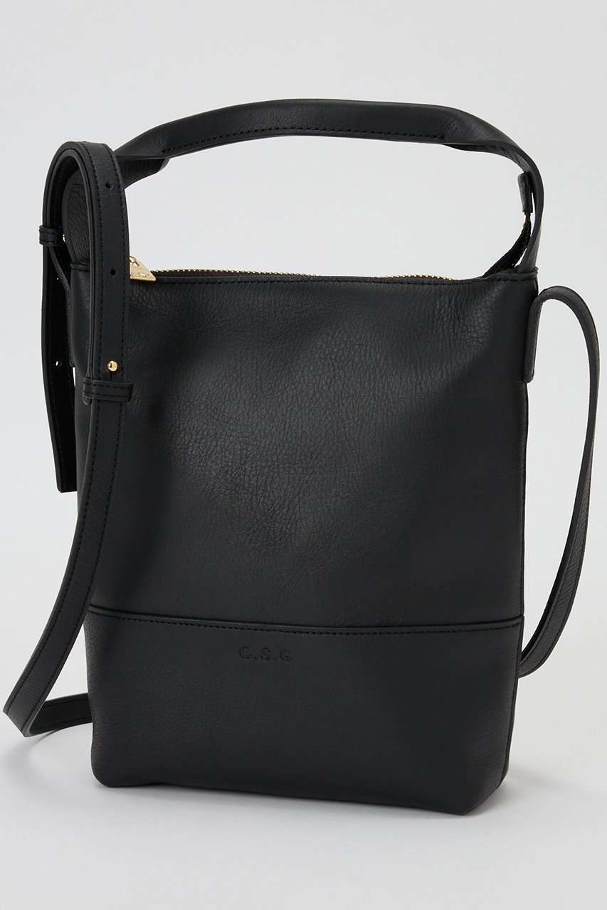 【カレンソロジー/Curensology】の〈C.S.G〉ソフトレザー2WAYショルダーバッグ インテリア・キッズ・メンズ・レディースファッション・服の通販 founy(ファニー) 　ファッション　Fashion　レディースファッション　Fashion for Women　バッグ　Bags　ショルダー　Shoulder, Shoulder Strap　シンプル　Simple, Minimal　ポーチ　Pouch, Small Case　新作・新入荷　New Arrivals / New In　日本製　Made In Japan　財布　Wallet, Purse　ブラック|ID: prp329100004609908 ipo3291000000032976848