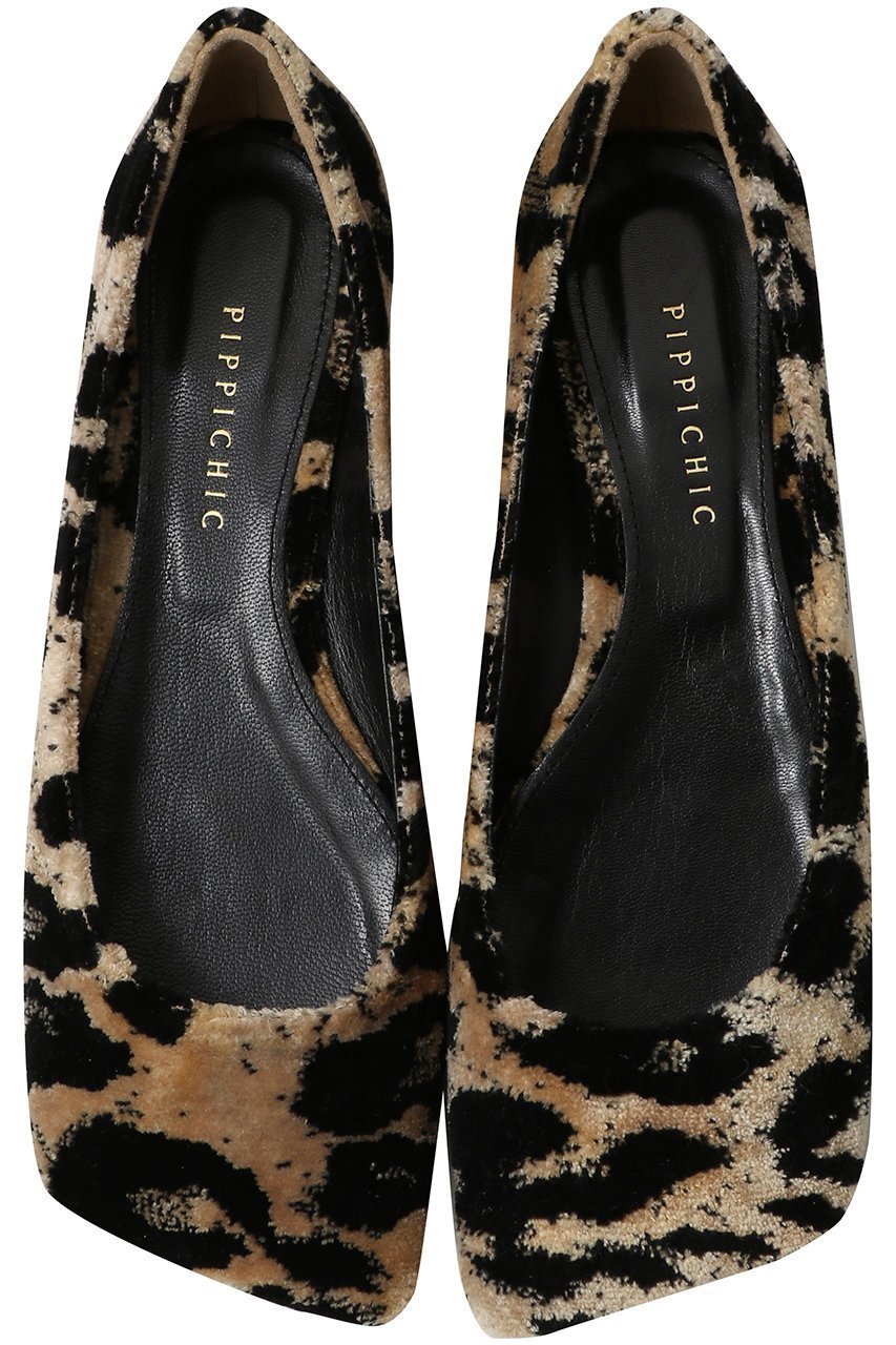 【ピッピシック/Pippichic】のLINDA FLAT ベロアフラットシューズ 人気、トレンドファッション・服の通販 founy(ファニー) 　ファッション　Fashion　レディースファッション　Fashion for Women　シューズ　Shoes, Footwear　フラット　Flat, Flat Shoes　ベロア　Velour, Soft Velvet　レオパード　Leopard, Animal Print　ワイド　Wide, Wide Fit　新作・新入荷　New Arrivals / New In　 other-1|ID: prp329100004609921 ipo3291000000032976957