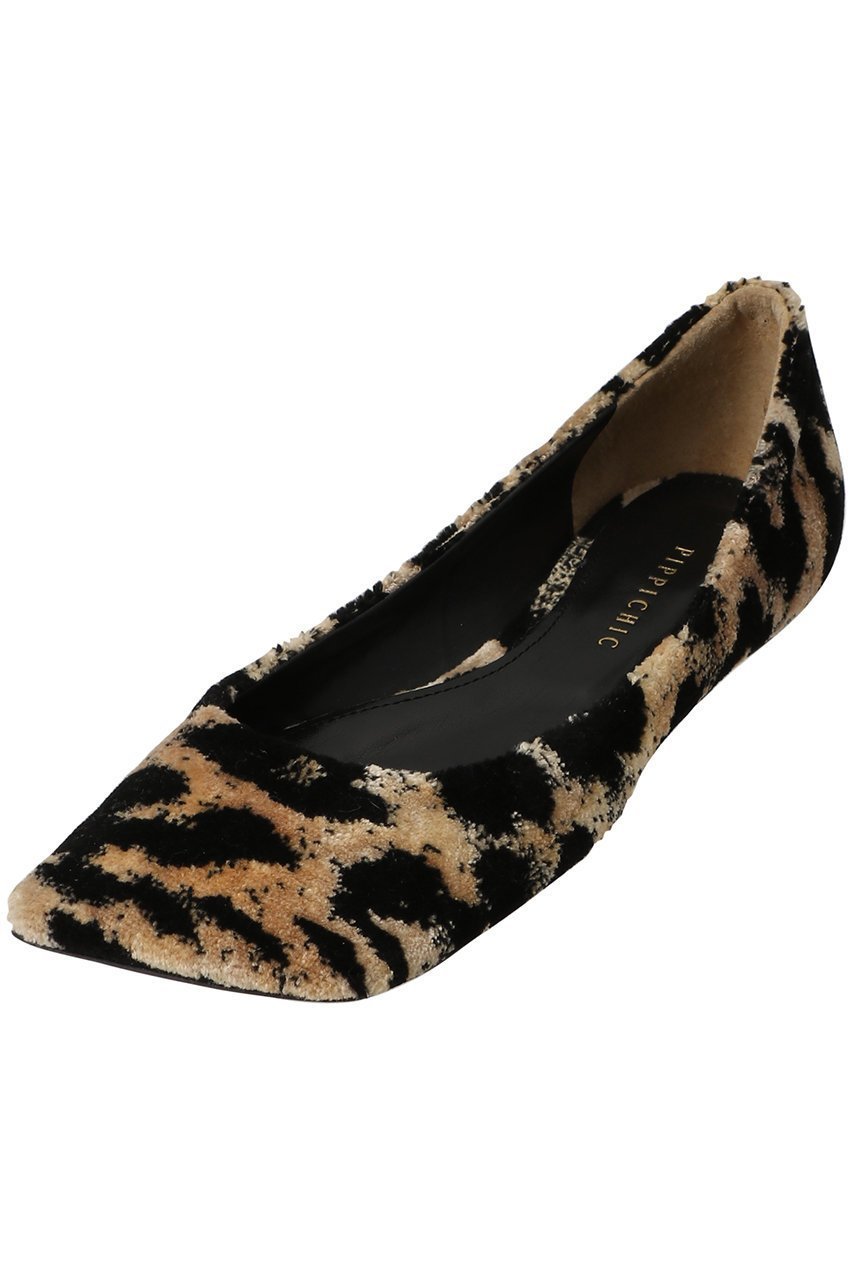 【ピッピシック/Pippichic】のLINDA FLAT ベロアフラットシューズ 人気、トレンドファッション・服の通販 founy(ファニー) 　ファッション　Fashion　レディースファッション　Fashion for Women　シューズ　Shoes, Footwear　フラット　Flat, Flat Shoes　ベロア　Velour, Soft Velvet　レオパード　Leopard, Animal Print　ワイド　Wide, Wide Fit　新作・新入荷　New Arrivals / New In　other-5|ID: prp329100004609921 ipo3291000000032976962