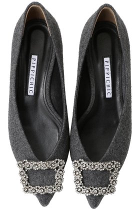 【ピッピシック/Pippichic】 ANNA V JEWELRY フランネルフラットシューズ人気、トレンドファッション・服の通販 founy(ファニー) ファッション Fashion レディースファッション Fashion for Women エレガント 上品 Elegant シューズ Shoes, Footwear スクエア Square, Square Shape パーティ Party, Party Style ビジュー Bijou, Jewel-like Accent フラット Flat, Flat Shoes 人気 Popular, Best Seller A/W・秋冬 Autumn/Winter |ID:prp329100004609922
