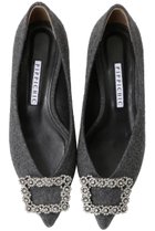 【ピッピシック/Pippichic】のANNA V JEWELRY フランネルフラットシューズ グレー|ID:prp329100004609922