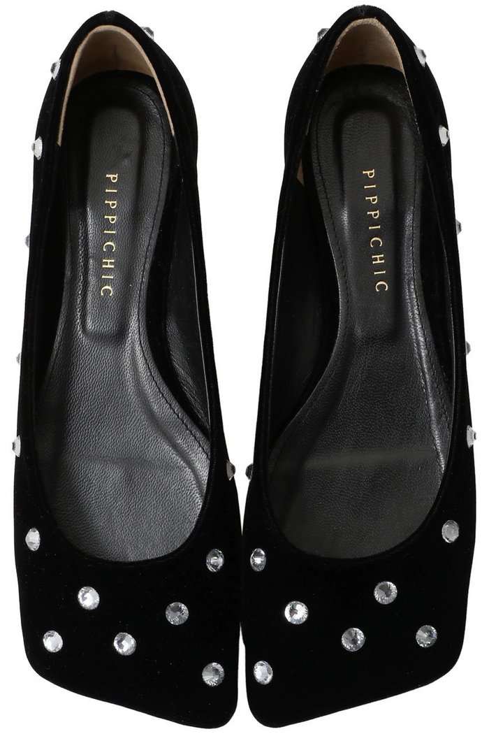 【ピッピシック/Pippichic】のLINDA DIAMOND ベルベットフラットシューズ インテリア・キッズ・メンズ・レディースファッション・服の通販 founy(ファニー) https://founy.com/ ファッション Fashion レディースファッション Fashion for Women エレガント 上品 Elegant シューズ Shoes, Footwear パーティ Party, Party Style ビジュー Bijou, Jewel-like Accent フラット Flat, Flat Shoes ベルベット Velvet, Velvety |ID: prp329100004609923 ipo3291000000036202495