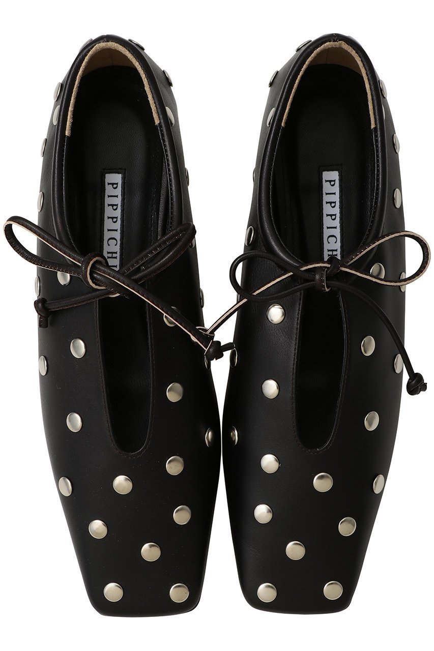 【ピッピシック/Pippichic】のAMBER スタッズフラットシューズ 人気、トレンドファッション・服の通販 founy(ファニー) 　ファッション　Fashion　レディースファッション　Fashion for Women　なめらか　Smooth, Silky Texture　オケージョン　Occasion Wear　シューズ　Shoes, Footwear　スタッズ　Studs, Metal Accents　パーティ　Party, Party Style　フラット　Flat, Flat Shoes　エレガント 上品　Elegant　 other-1|ID: prp329100004609930 ipo3291000000036027587