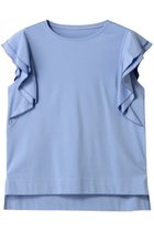 【アナイ/ANAYI】のコットンスムースWフリルプルオーバー 人気、トレンドファッション・服の通販 founy(ファニー) ファッション Fashion レディースファッション Fashion for Women トップス・カットソー Cut & Sew Tops シャツ・ブラウス・オフィスカジュアル Elegant Blouses & Button-Ups ロングTシャツ・Tシャツ Longline T-Shirts & Tees カジュアルプルオーバー・ニットトップス Pullovers & Knit Tops / Casual Pullovers カットソー・ベーシックTシャツ Cut-and-Sewn Tops / Stretch Tees & Basics 2025年 2025 2025-2026秋冬・A/W Autumn/Winter 2025–26 AW25–26 コンパクト Compact, Small Size ショート Short, Short Length スリーブ Sleeve, Long Sleeve / Short Sleeve ダブル Double, Double-Breasted トレンド Trend, Trending Now フリル Frill, Ruffle ボトム Bottoms, Lower Wear エレガント 上品 Elegant A/W・秋冬 Autumn/Winter thumbnail ブルー|ID: prp329100004609934 ipo3291000000032977058