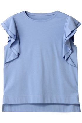 【アナイ/ANAYI】のコットンスムースWフリルプルオーバー 人気、トレンドファッション・服の通販 founy(ファニー) ファッション Fashion レディースファッション Fashion for Women トップス・カットソー Cut & Sew Tops シャツ・ブラウス・オフィスカジュアル Elegant Blouses & Button-Ups ロングTシャツ・Tシャツ Longline T-Shirts & Tees カジュアルプルオーバー・ニットトップス Pullovers & Knit Tops / Casual Pullovers カットソー・ベーシックTシャツ Cut-and-Sewn Tops / Stretch Tees & Basics コンパクト Compact, Small Size ショート Short, Short Length スリーブ Sleeve, Long Sleeve / Short Sleeve ダブル Double, Double-Breasted トレンド Trend, Trending Now フリル Frill, Ruffle ボトム Bottoms, Lower Wear エレガント 上品 Elegant |ID:prp329100004609934