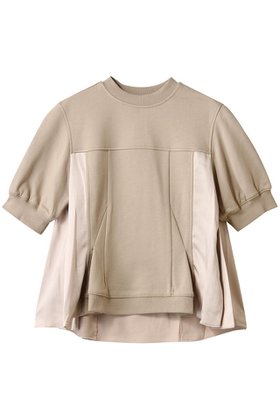 【スリーワン フィリップリム/3.1 Phillip Lim】 SATIN コンビ パフスリーブ フラウンス トップス人気、トレンドファッション・服の通販 founy(ファニー) ファッション Fashion レディースファッション Fashion for Women トップス・カットソー Cut & Sew Tops シャツ・ブラウス・オフィスカジュアル Elegant Blouses & Button-Ups ロングTシャツ・Tシャツ Longline T-Shirts & Tees カットソー・ベーシックTシャツ Cut-and-Sewn Tops / Stretch Tees & Basics 2025年 2025 2025-2026秋冬・A/W Autumn/Winter 2025–26 AW25–26 コンビ Combo, Combination Style サテン Satin, Glossy Fabric ショート Short, Short Length スリーブ Sleeve, Long Sleeve / Short Sleeve フェミニン Feminine, Girly フォルム Silhouette, Form A/W・秋冬 Autumn/Winter |ID:prp329100004609935