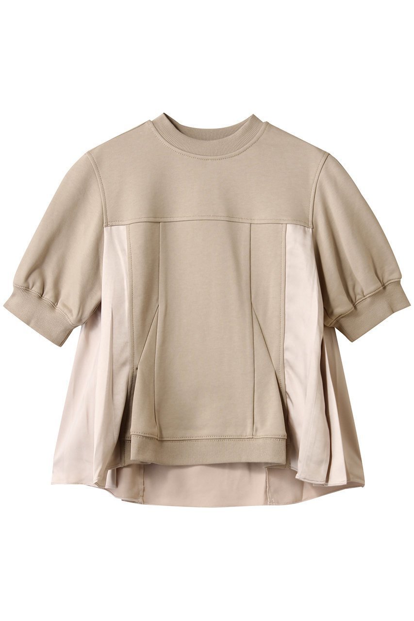 【スリーワン フィリップリム/3.1 Phillip Lim】のSATIN コンビ パフスリーブ フラウンス トップス 人気、トレンドファッション・服の通販 founy(ファニー) 　ファッション　Fashion　レディースファッション　Fashion for Women　トップス・カットソー　Cut & Sew Tops　シャツ・ブラウス・オフィスカジュアル　Elegant Blouses & Button-Ups　ロングTシャツ・Tシャツ　Longline T-Shirts & Tees　カットソー・ベーシックTシャツ　Cut-and-Sewn Tops / Stretch Tees & Basics　2025年　2025　2025-2026秋冬・A/W　Autumn/Winter 2025–26 AW25–26　コンビ　Combo, Combination Style　サテン　Satin, Glossy Fabric　ショート　Short, Short Length　スリーブ　Sleeve, Long Sleeve / Short Sleeve　フェミニン　Feminine, Girly　フォルム　Silhouette, Form　A/W・秋冬　Autumn/Winter　 other-1|ID: prp329100004609935 ipo3291000000032977064