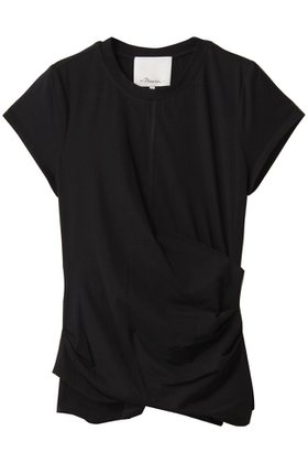 【スリーワン フィリップリム/3.1 Phillip Lim】 DRAPED ショートスリーブTシャツ人気、トレンドファッション・服の通販 founy(ファニー) ファッション Fashion レディースファッション Fashion for Women トップス・カットソー Cut & Sew Tops シャツ・ブラウス・オフィスカジュアル Elegant Blouses & Button-Ups ロングTシャツ・Tシャツ Longline T-Shirts & Tees カットソー・ベーシックTシャツ Cut-and-Sewn Tops / Stretch Tees & Basics 2025年 2025 2025-2026秋冬・A/W Autumn/Winter 2025–26 AW25–26 ショート Short, Short Length シンプル Simple, Minimal スリーブ Sleeve, Long Sleeve / Short Sleeve ドレープ Drape, Draping Fabric ベーシック Basic, Essential A/W・秋冬 Autumn/Winter |ID:prp329100004609936