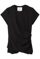 【スリーワン フィリップリム/3.1 Phillip Lim】のDRAPED ショートスリーブTシャツ ブラック|ID:prp329100004609936