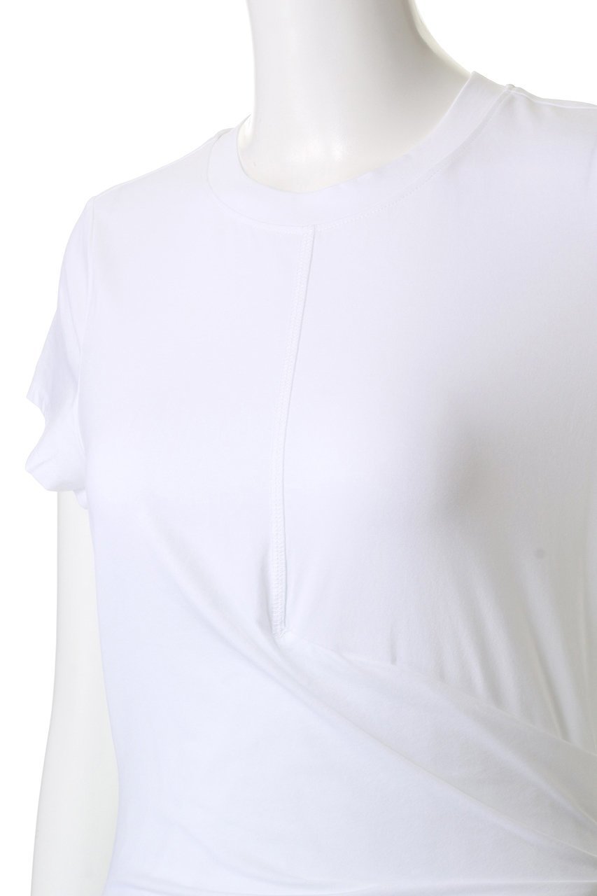 【スリーワン フィリップリム/3.1 Phillip Lim】のDRAPED ショートスリーブTシャツ 人気、トレンドファッション・服の通販 founy(ファニー) 　ファッション　Fashion　レディースファッション　Fashion for Women　トップス・カットソー　Cut & Sew Tops　シャツ・ブラウス・オフィスカジュアル　Elegant Blouses & Button-Ups　ロングTシャツ・Tシャツ　Longline T-Shirts & Tees　カットソー・ベーシックTシャツ　Cut-and-Sewn Tops / Stretch Tees & Basics　2025年　2025　2025-2026秋冬・A/W　Autumn/Winter 2025–26 AW25–26　ショート　Short, Short Length　シンプル　Simple, Minimal　スリーブ　Sleeve, Long Sleeve / Short Sleeve　ドレープ　Drape, Draping Fabric　ベーシック　Basic, Essential　A/W・秋冬　Autumn/Winter　other-5|ID: prp329100004609936 ipo3291000000032977080