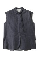 【デパリエ/DEPAREILLE】のデニムボウノースリーブブラウス 人気、トレンドファッション・服の通販 founy(ファニー) ファッション Fashion レディースファッション Fashion for Women トップス・カットソー Cut & Sew Tops キャミソール&ノースリーブ Camisoles & Sleeveless Tops シャツ・ブラウス・オフィスカジュアル Elegant Blouses & Button-Ups 2025年 2025 2025-2026秋冬・A/W Autumn/Winter 2025–26 AW25–26 インナー Innerwear ギャザー Gathered, Ruffled シンプル Simple, Minimal ジャケット Jacket, Outerwear デニム Denim, Jeans Material ノースリーブ Sleeveless, No-Sleeve エレガント 上品 Elegant A/W・秋冬 Autumn/Winter |ID:prp329100004609940