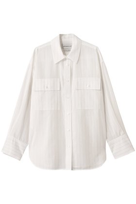 【デパリエ/DEPAREILLE】 シアーストライプCPO シャツ人気、トレンドファッション・服の通販 founy(ファニー) ファッション Fashion レディースファッション Fashion for Women トップス・カットソー Cut & Sew Tops シャツ・ブラウス・オフィスカジュアル Elegant Blouses & Button-Ups 2025年 2025 2025-2026秋冬・A/W Autumn/Winter 2025–26 AW25–26 ストライプ Stripe, Striped Pattern スリーブ Sleeve, Long Sleeve / Short Sleeve ポケット Pocket, Pocket Detail マニッシュ Mannish, Boyish ロング Long, Long-Length エレガント 上品 Elegant A/W・秋冬 Autumn/Winter |ID:prp329100004609941