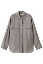 【デパリエ/DEPAREILLE】のシアーストライプCPO シャツ グレー|ID: prp329100004609941 ipo3291000000035356006