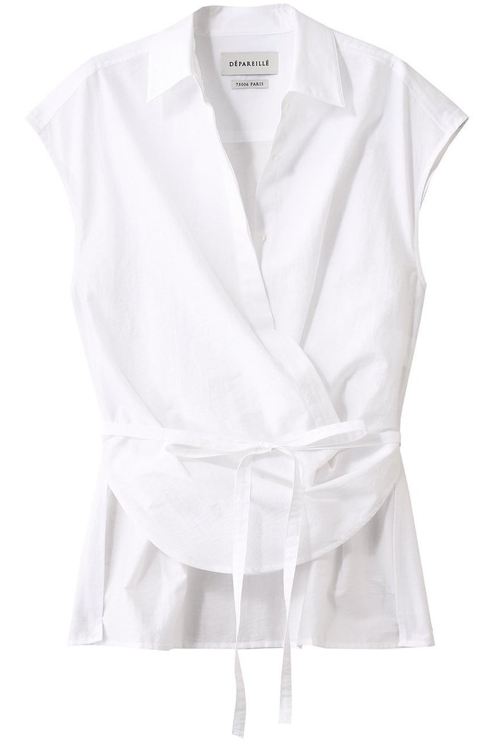 【デパリエ/DEPAREILLE】のコットンナイロンカシュクールブラウス インテリア・キッズ・メンズ・レディースファッション・服の通販 founy(ファニー) https://founy.com/ ファッション Fashion レディースファッション Fashion for Women トップス・カットソー Cut & Sew Tops シャツ・ブラウス・オフィスカジュアル Elegant Blouses & Button-Ups カシュクール Wrap Design ショート Short, Short Length スリーブ Sleeve, Long Sleeve / Short Sleeve ワッシャー Washer, Crinkled Finish |ID: prp329100004609942 ipo3291000000036202611