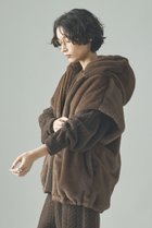 【カレンソロジー/Curensology】のファーフーディーベスト ブラウン|ID:prp329100004609945