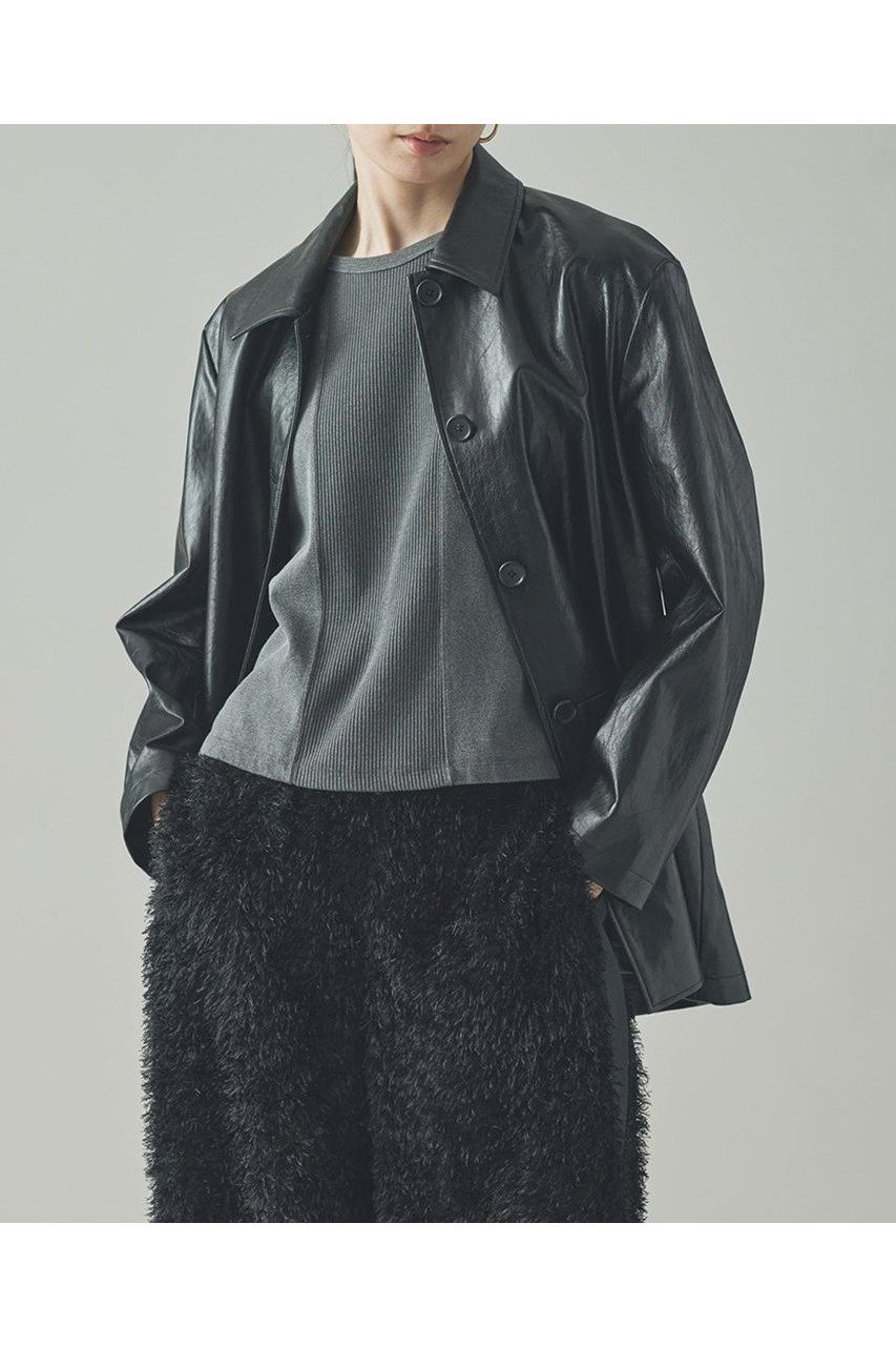 【カレンソロジー/Curensology】のヴィンテージフェイクレザーカバーオール 人気、トレンドファッション・服の通販 founy(ファニー) 　ファッション　Fashion　レディースファッション　Fashion for Women　アウター　Coat / Outerwear Collection　レディースジャケット・軽アウター　Jackets　イタリア　Italy　クラシック　Classic, Timeless Style　コーティング　Coating, Coated Finish　シンプル　Simple, Minimal　ジャケット　Jacket, Outerwear　リアル　Real, Realistic　ワッシャー　Washer, Crinkled Finish　新作・新入荷　New Arrivals / New In　other-2|ID: prp329100004609946 ipo3291000000032977177