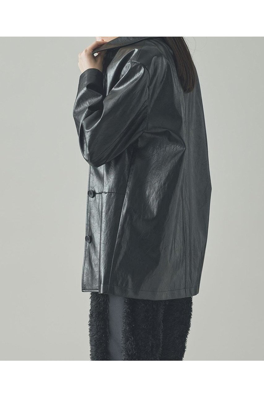 【カレンソロジー/Curensology】のヴィンテージフェイクレザーカバーオール 人気、トレンドファッション・服の通販 founy(ファニー) 　ファッション　Fashion　レディースファッション　Fashion for Women　アウター　Coat / Outerwear Collection　レディースジャケット・軽アウター　Jackets　イタリア　Italy　クラシック　Classic, Timeless Style　コーティング　Coating, Coated Finish　シンプル　Simple, Minimal　ジャケット　Jacket, Outerwear　リアル　Real, Realistic　ワッシャー　Washer, Crinkled Finish　新作・新入荷　New Arrivals / New In　other-3|ID: prp329100004609946 ipo3291000000032977178