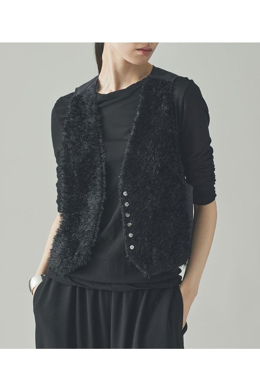 【カレンソロジー/Curensology】のフリンジベスト インテリア・キッズ・メンズ・レディースファッション・服の通販 founy(ファニー) 　ファッション　Fashion　レディースファッション　Fashion for Women　アウター　Coat / Outerwear Collection　レディースジャケット・軽アウター　Jackets　インナー　Innerwear　ジャケット　Jacket, Outerwear　フリンジ　Fringe, Tassel　フロント　Front, Front Design　ベスト　Vest, Waistcoat　ランダム　Random, Irregular　新作・新入荷　New Arrivals / New In　秋　Autumn　ブラック|ID: prp329100004609947 ipo3291000000032977186