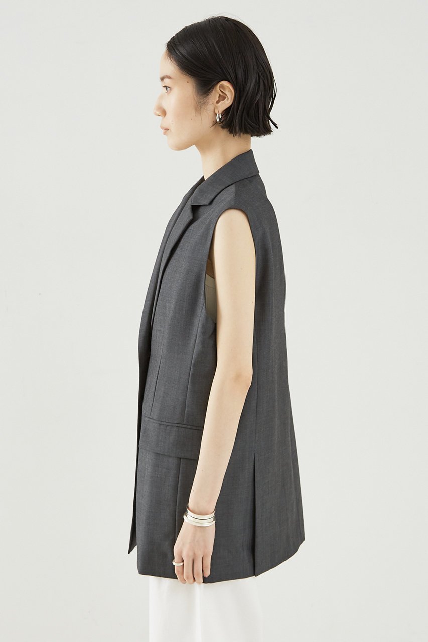 【ザ ストア バイ シー/THE STORE by C】のオーバーサイジングベスト 人気、トレンドファッション・服の通販 founy(ファニー) 　ファッション　Fashion　レディースファッション　Fashion for Women　アウター　Coat / Outerwear Collection　レディースジャケット・軽アウター　Jackets　おすすめ　Recommended / Our Picks　ジャケット　Jacket, Outerwear　ストレッチ　Stretch, Stretchy Fabric　セットアップ　Set-Up, Coordinated Outfit　タンク　Tank Top, Sleeveless Top　ハーフ　Half, Half-Length　ベスト　Vest, Waistcoat　再入荷　Restock / Back in Stock　other-5|ID: prp329100004609948 ipo3291000000032977198