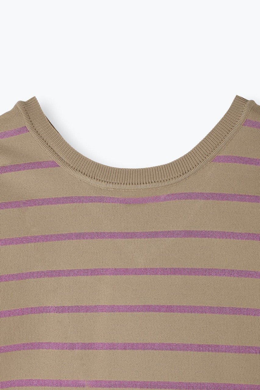 【レリル/lelill】の2WAY WIND THOUGH ボーダーニット 人気、トレンドファッション・服の通販 founy(ファニー) 　ファッション　Fashion　レディースファッション　Fashion for Women　トップス・カットソー　Cut & Sew Tops　ニット　Knit Tops & Sweaters　カジュアルプルオーバー・ニットトップス　Pullovers & Knit Tops / Casual Pullovers　シンプル　Simple, Minimal　ボーダー　Border, Stripe　夏　Summer　新作・新入荷　New Arrivals / New In　other-3|ID: prp329100004609949 ipo3291000000032977206