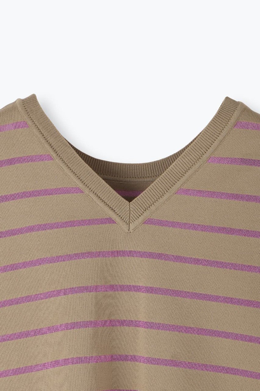 【レリル/lelill】の2WAY WIND THOUGH ボーダーニット 人気、トレンドファッション・服の通販 founy(ファニー) 　ファッション　Fashion　レディースファッション　Fashion for Women　トップス・カットソー　Cut & Sew Tops　ニット　Knit Tops & Sweaters　カジュアルプルオーバー・ニットトップス　Pullovers & Knit Tops / Casual Pullovers　シンプル　Simple, Minimal　ボーダー　Border, Stripe　夏　Summer　新作・新入荷　New Arrivals / New In　other-6|ID: prp329100004609949 ipo3291000000032977209