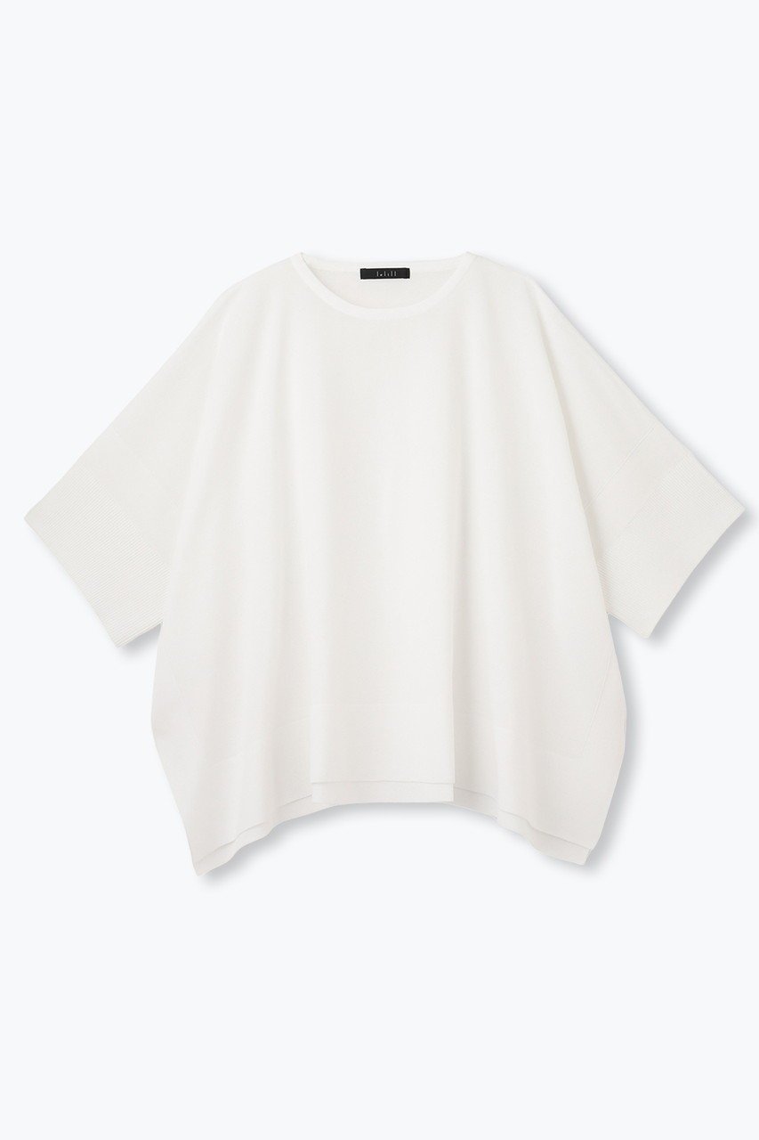 【レリル/lelill】のハイテクケープニット(無地) インテリア・キッズ・メンズ・レディースファッション・服の通販 founy(ファニー) 　ファッション　Fashion　レディースファッション　Fashion for Women　トップス・カットソー　Cut & Sew Tops　ニット　Knit Tops & Sweaters　カジュアルプルオーバー・ニットトップス　Pullovers & Knit Tops / Casual Pullovers　ワイド　Wide, Wide Fit　人気　Popular, Best Seller　定番　Standard, Basic Item　新作・新入荷　New Arrivals / New In　無地　Plain, Solid Color　軽量　Lightweight, Ultra Light　オフホワイト|ID: prp329100004609950 ipo3291000000032977214