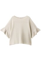 【アナイ/ANAYI】の和紙ガーターフリル袖プルオーバー ライトベージュ|ID: prp329100004609951 ipo3291000000032977224