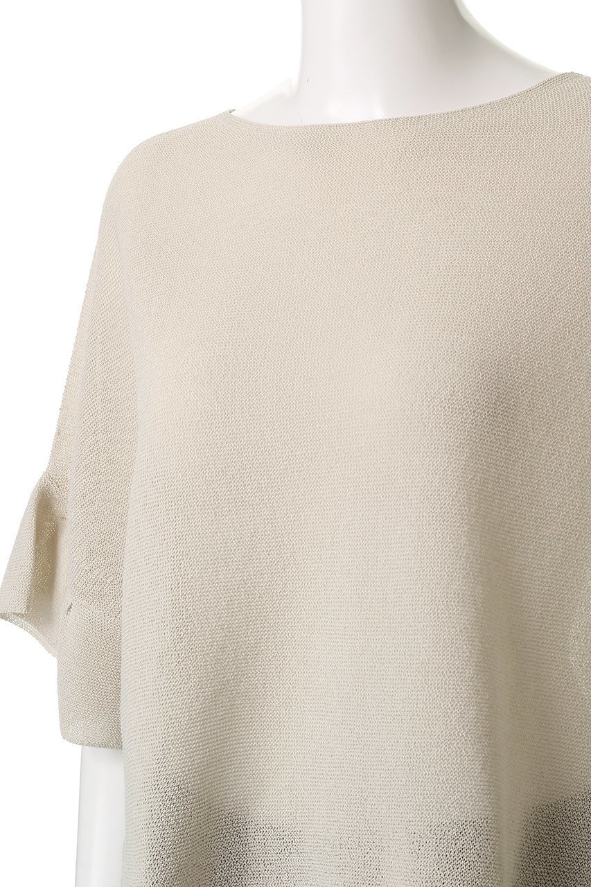 【アナイ/ANAYI】の和紙ガーターフリル袖プルオーバー 人気、トレンドファッション・服の通販 founy(ファニー) 　ファッション　Fashion　レディースファッション　Fashion for Women　トップス・カットソー　Cut & Sew Tops　ニット　Knit Tops & Sweaters　カジュアルプルオーバー・ニットトップス　Pullovers & Knit Tops / Casual Pullovers　ボリューム袖・フリルスリーブブラウス　Voluminous & Ruffle Sleeves / Puffy Sleeve Tops　2025年　2025　2025-2026秋冬・A/W　Autumn/Winter 2025–26 AW25–26　ギャザー　Gathered, Ruffled　フリル　Frill, Ruffle　ワイド　Wide, Wide Fit　A/W・秋冬　Autumn/Winter　other-5|ID: prp329100004609951 ipo3291000000032977230
