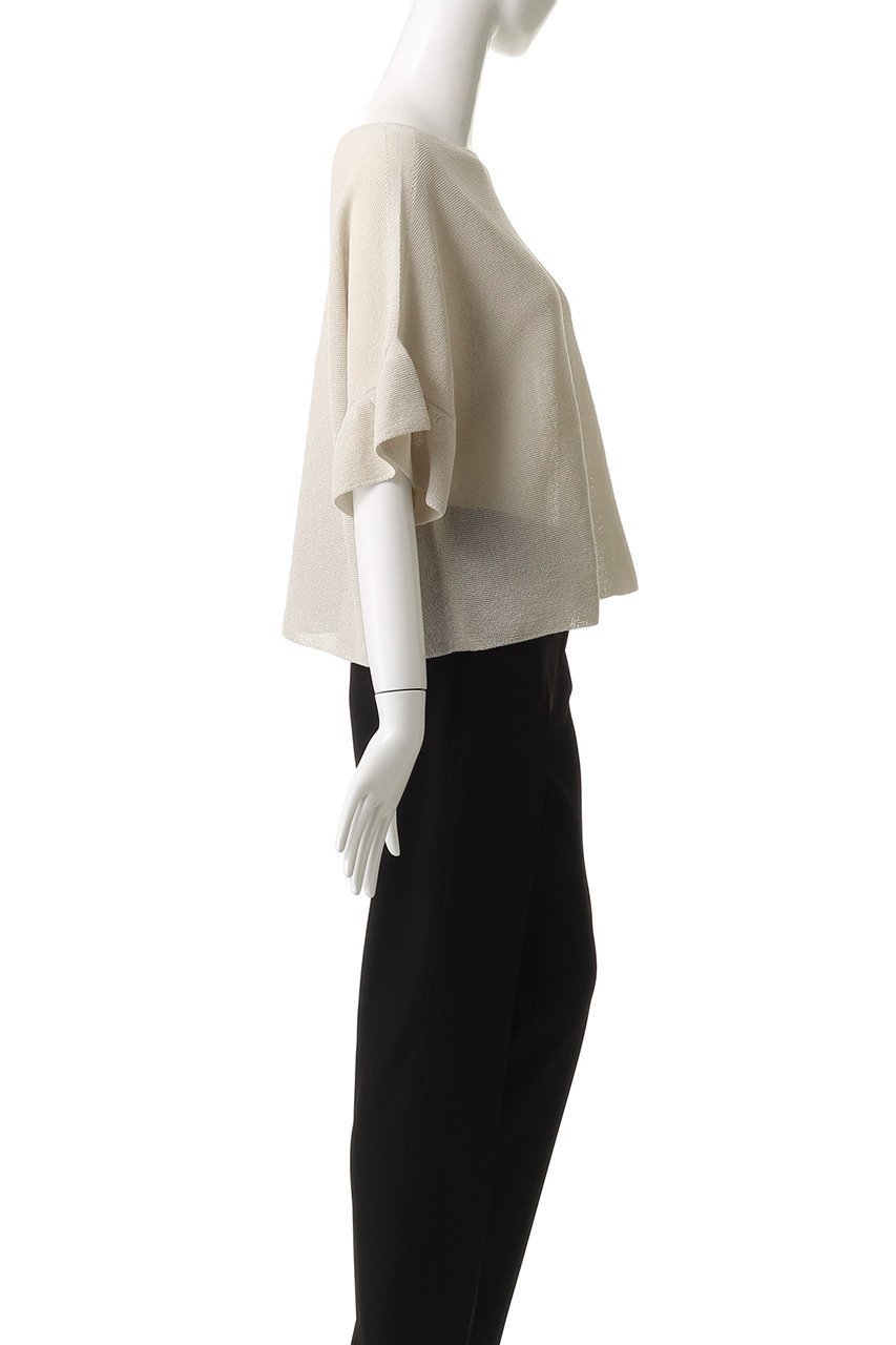 【アナイ/ANAYI】の和紙ガーターフリル袖プルオーバー 人気、トレンドファッション・服の通販 founy(ファニー) 　ファッション　Fashion　レディースファッション　Fashion for Women　トップス・カットソー　Cut & Sew Tops　ニット　Knit Tops & Sweaters　カジュアルプルオーバー・ニットトップス　Pullovers & Knit Tops / Casual Pullovers　ボリューム袖・フリルスリーブブラウス　Voluminous & Ruffle Sleeves / Puffy Sleeve Tops　ギャザー　Gathered, Ruffled　フリル　Frill, Ruffle　ワイド　Wide, Wide Fit　other-3|ID: prp329100004609951 ipo3291000000035517256