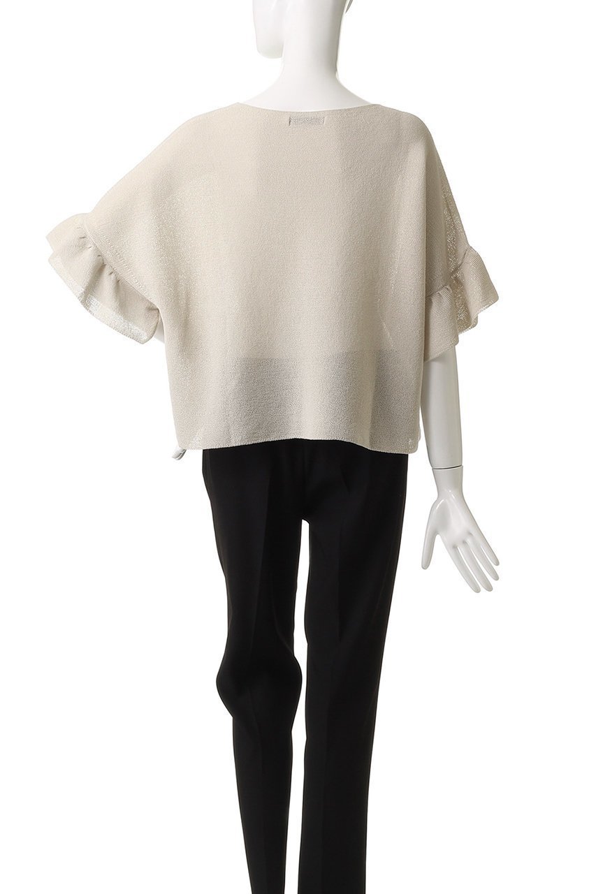 【アナイ/ANAYI】の和紙ガーターフリル袖プルオーバー 人気、トレンドファッション・服の通販 founy(ファニー) 　ファッション　Fashion　レディースファッション　Fashion for Women　トップス・カットソー　Cut & Sew Tops　ニット　Knit Tops & Sweaters　カジュアルプルオーバー・ニットトップス　Pullovers & Knit Tops / Casual Pullovers　ボリューム袖・フリルスリーブブラウス　Voluminous & Ruffle Sleeves / Puffy Sleeve Tops　ギャザー　Gathered, Ruffled　フリル　Frill, Ruffle　ワイド　Wide, Wide Fit　other-4|ID: prp329100004609951 ipo3291000000035517257