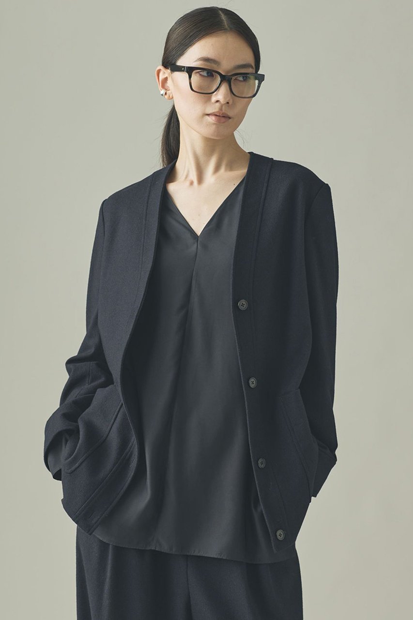 【カレンソロジー/Curensology】の〈C.S.G〉アンセドニアカーディガンジャケット インテリア・キッズ・メンズ・レディースファッション・服の通販 founy(ファニー) ファッション Fashion レディースファッション Fashion for Women おすすめ Recommended / Our Picks イタリア Italy カーディガン Cardigan, Knitwear ジャケット Jacket, Outerwear ストレッチ Stretch, Stretchy Fabric 日本製 Made In Japan ネイビー|ID: prp329100004609952 ipo3291000000035476688