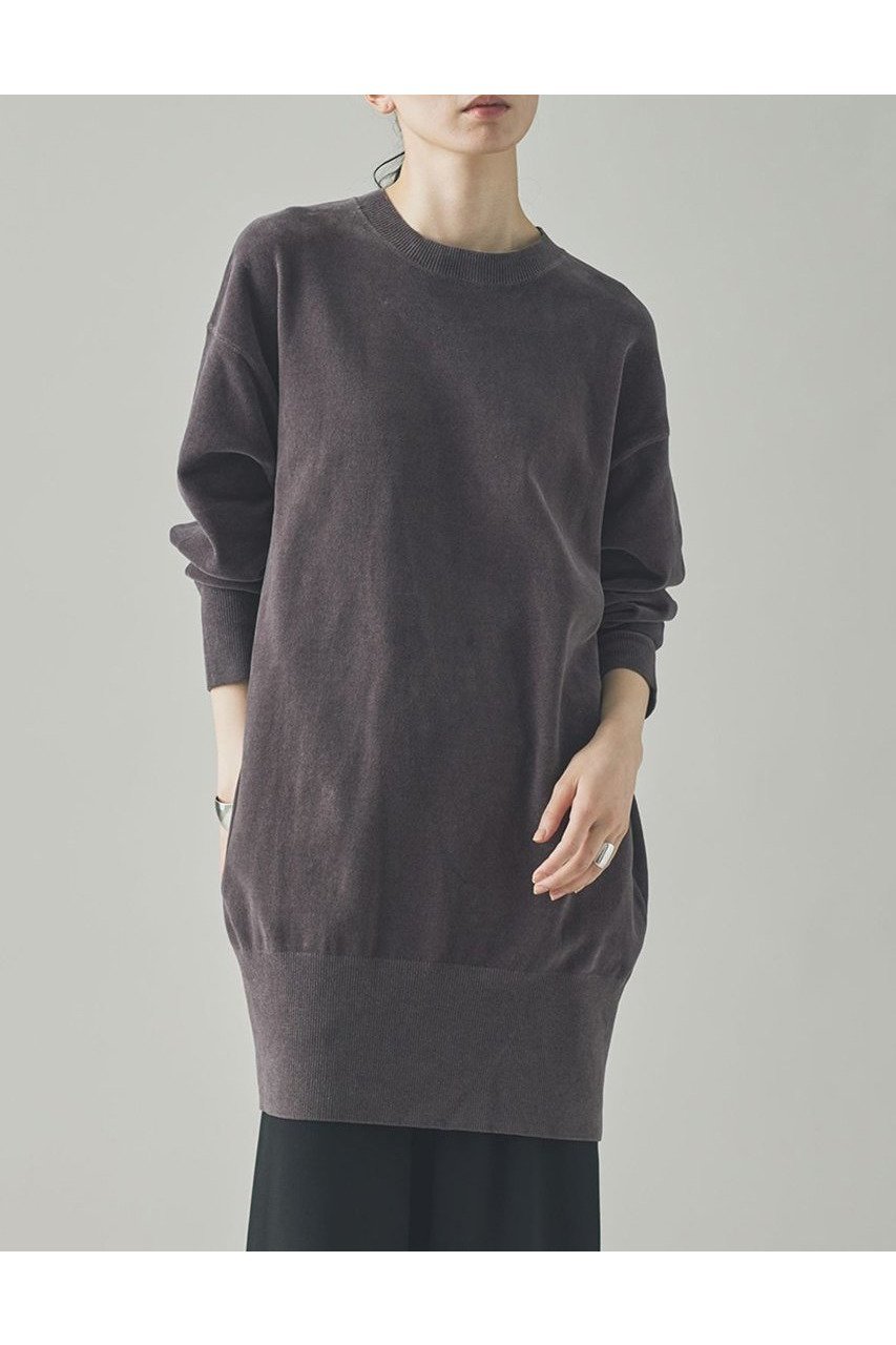 【カレンソロジー/Curensology】のニットベロアチュニック 人気、トレンドファッション・服の通販 founy(ファニー) 　ファッション　Fashion　レディースファッション　Fashion for Women　トップス・カットソー　Cut & Sew Tops　ニット　Knit Tops & Sweaters　カジュアルプルオーバー・ニットトップス　Pullovers & Knit Tops / Casual Pullovers　ベロアトップス　Velour Tops / Velvet-Look Items　おすすめ　Recommended / Our Picks　なめらか　Smooth, Silky Texture　ショート　Short, Short Length　ストレッチ　Stretch, Stretchy Fabric　チュニック　Tunic, Long Top　ベロア　Velour, Soft Velvet　リラックス　Relax, Relaxed Fit　ロング　Long, Long-Length　エレガント 上品　Elegant　新作・新入荷　New Arrivals / New In　other-2|ID: prp329100004609953 ipo3291000000032977243