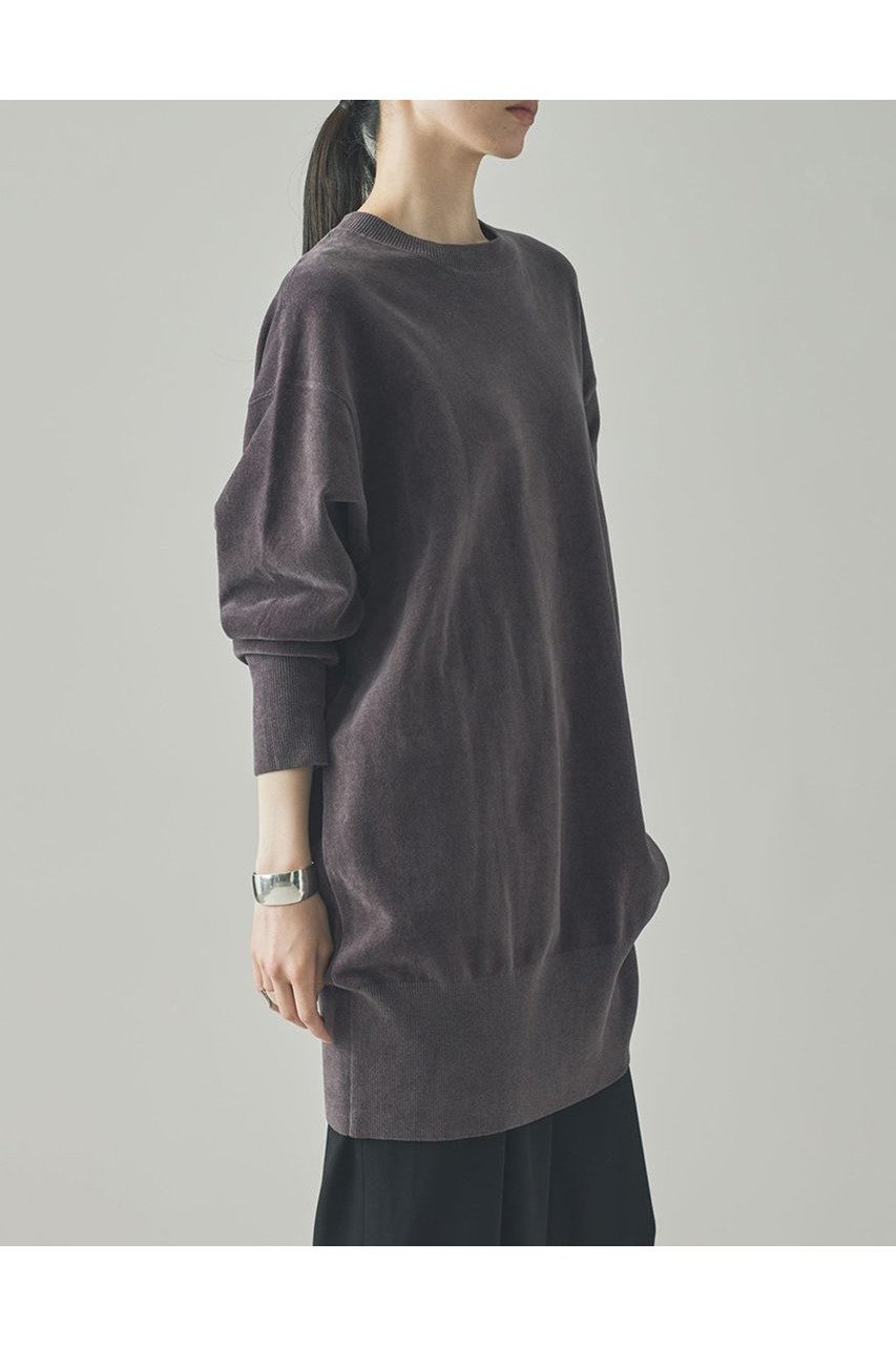 【カレンソロジー/Curensology】のニットベロアチュニック 人気、トレンドファッション・服の通販 founy(ファニー) 　ファッション　Fashion　レディースファッション　Fashion for Women　トップス・カットソー　Cut & Sew Tops　ニット　Knit Tops & Sweaters　カジュアルプルオーバー・ニットトップス　Pullovers & Knit Tops / Casual Pullovers　ベロアトップス　Velour Tops / Velvet-Look Items　おすすめ　Recommended / Our Picks　なめらか　Smooth, Silky Texture　ショート　Short, Short Length　ストレッチ　Stretch, Stretchy Fabric　チュニック　Tunic, Long Top　ベロア　Velour, Soft Velvet　リラックス　Relax, Relaxed Fit　ロング　Long, Long-Length　エレガント 上品　Elegant　新作・新入荷　New Arrivals / New In　other-3|ID: prp329100004609953 ipo3291000000032977244