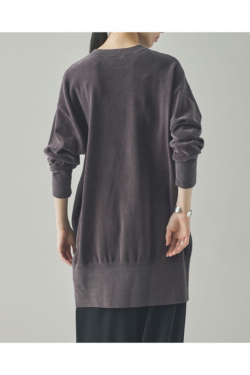 【カレンソロジー/Curensology】のニットベロアチュニック 人気、トレンドファッション・服の通販 founy(ファニー) 　ファッション　Fashion　レディースファッション　Fashion for Women　トップス・カットソー　Cut & Sew Tops　ニット　Knit Tops & Sweaters　カジュアルプルオーバー・ニットトップス　Pullovers & Knit Tops / Casual Pullovers　ベロアトップス　Velour Tops / Velvet-Look Items　おすすめ　Recommended / Our Picks　なめらか　Smooth, Silky Texture　ショート　Short, Short Length　ストレッチ　Stretch, Stretchy Fabric　チュニック　Tunic, Long Top　ベロア　Velour, Soft Velvet　リラックス　Relax, Relaxed Fit　ロング　Long, Long-Length　エレガント 上品　Elegant　新作・新入荷　New Arrivals / New In　other-4|ID: prp329100004609953 ipo3291000000032977245