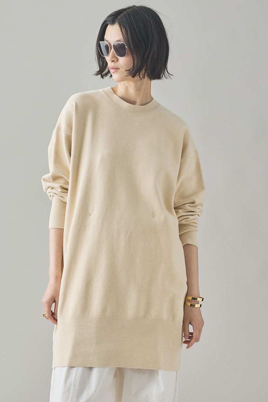 【カレンソロジー/Curensology】のニットベロアチュニック 人気、トレンドファッション・服の通販 founy(ファニー) 　ファッション　Fashion　レディースファッション　Fashion for Women　トップス・カットソー　Cut & Sew Tops　ニット　Knit Tops & Sweaters　カジュアルプルオーバー・ニットトップス　Pullovers & Knit Tops / Casual Pullovers　ベロアトップス　Velour Tops / Velvet-Look Items　おすすめ　Recommended / Our Picks　なめらか　Smooth, Silky Texture　ショート　Short, Short Length　ストレッチ　Stretch, Stretchy Fabric　チュニック　Tunic, Long Top　ベロア　Velour, Soft Velvet　リラックス　Relax, Relaxed Fit　ロング　Long, Long-Length　エレガント 上品　Elegant　other-2|ID: prp329100004609953 ipo3291000000036055148