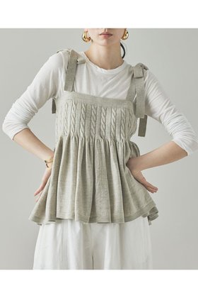 【カレンソロジー/Curensology】 ウールリネンキャミニット人気、トレンドファッション・服の通販 founy(ファニー) ファッション Fashion レディースファッション Fashion for Women トップス・カットソー Cut & Sew Tops ニット Knit Tops & Sweaters キャミソール&ノースリーブ Camisoles & Sleeveless Tops カジュアルプルオーバー・ニットトップス Pullovers & Knit Tops / Casual Pullovers カットソー Cut and Sewn Top ガーリー Girly, Feminine Style キャミソール Camisole, Spaghetti Strap Top ギャザー Gathered, Ruffled リネン Linen, Linen Fabric リボン Ribbon, Bow 新作・新入荷 New Arrivals / New In |ID:prp329100004609954