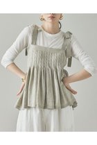 【カレンソロジー/Curensology】のウールリネンキャミニット ライトブラウン|ID: prp329100004609954 ipo3291000000032977250