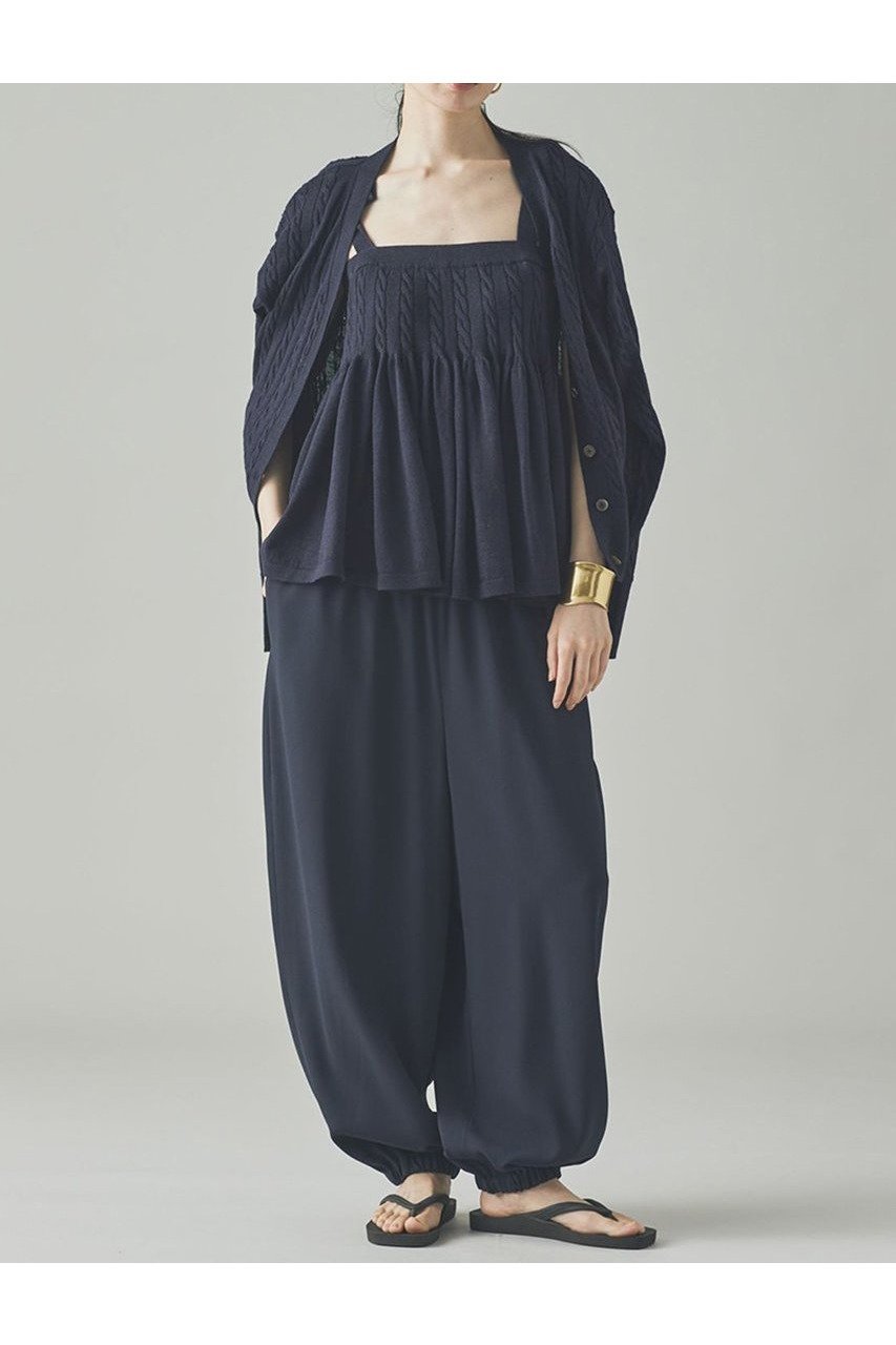 【カレンソロジー/Curensology】のウールリネンキャミニット 人気、トレンドファッション・服の通販 founy(ファニー) 　ファッション　Fashion　レディースファッション　Fashion for Women　トップス・カットソー　Cut & Sew Tops　ニット　Knit Tops & Sweaters　キャミソール&ノースリーブ　Camisoles & Sleeveless Tops　カジュアルプルオーバー・ニットトップス　Pullovers & Knit Tops / Casual Pullovers　カットソー　Cut and Sewn Top　ガーリー　Girly, Feminine Style　キャミソール　Camisole, Spaghetti Strap Top　ギャザー　Gathered, Ruffled　リネン　Linen, Linen Fabric　リボン　Ribbon, Bow　新作・新入荷　New Arrivals / New In　other-5|ID: prp329100004609954 ipo3291000000032977256