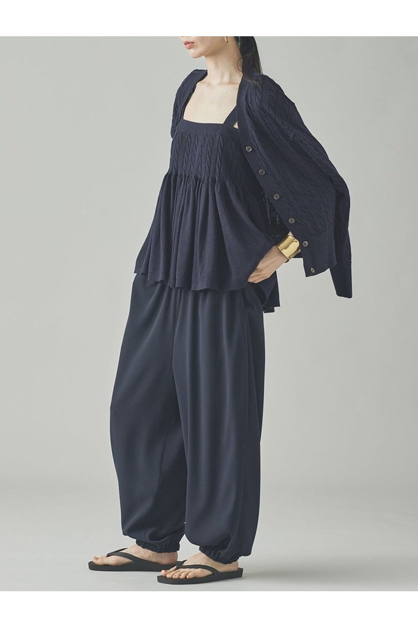 【カレンソロジー/Curensology】のウールリネンキャミニット 人気、トレンドファッション・服の通販 founy(ファニー) 　ファッション　Fashion　レディースファッション　Fashion for Women　トップス・カットソー　Cut & Sew Tops　ニット　Knit Tops & Sweaters　キャミソール&ノースリーブ　Camisoles & Sleeveless Tops　カジュアルプルオーバー・ニットトップス　Pullovers & Knit Tops / Casual Pullovers　カットソー　Cut and Sewn Top　ガーリー　Girly, Feminine Style　キャミソール　Camisole, Spaghetti Strap Top　ギャザー　Gathered, Ruffled　リネン　Linen, Linen Fabric　リボン　Ribbon, Bow　新作・新入荷　New Arrivals / New In　other-7|ID: prp329100004609954 ipo3291000000032977258