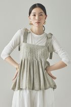 【カレンソロジー/Curensology】のウールリネンキャミニット ライトブラウン|ID: prp329100004609954 ipo3291000000036202677