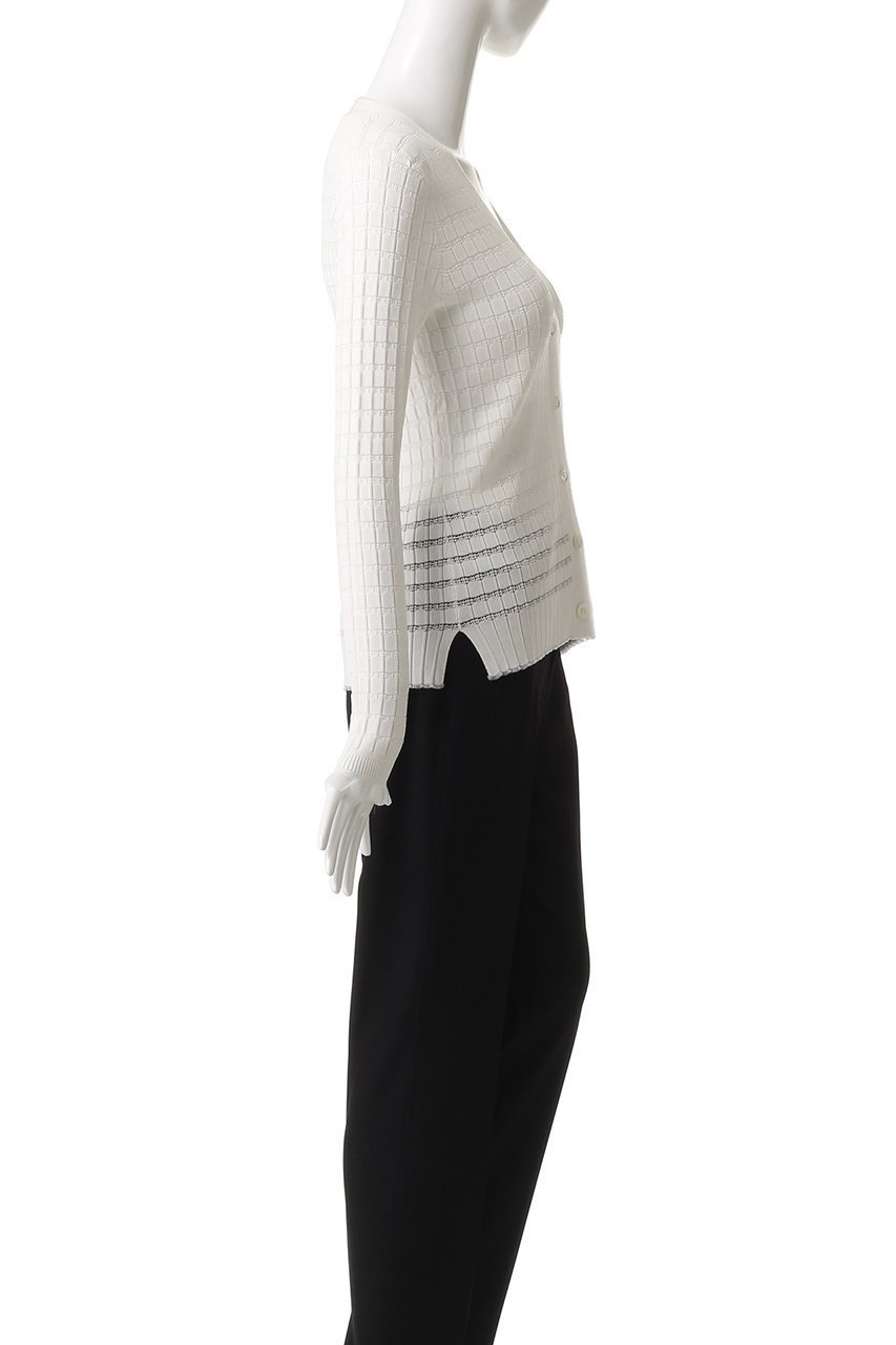 【スリーワン フィリップリム/3.1 Phillip Lim】のロングスリーブ Vネックカーディガン 人気、トレンドファッション・服の通販 founy(ファニー) 　ファッション　Fashion　レディースファッション　Fashion for Women　トップス・カットソー　Cut & Sew Tops　ニット　Knit Tops & Sweaters　カーディガン・羽織り　Layered Style Cardigans　Vネックトップス　V-Neck Tops / V-Cut Neckline Shirts　カーディガン　Cardigan, Knitwear　スリーブ　Sleeve, Long Sleeve / Short Sleeve　ロング　Long, Long-Length　羽織　Haori, Light Jacket　透かし　Cut-Out, Lacework　other-3|ID: prp329100004609955 ipo3291000000036867500