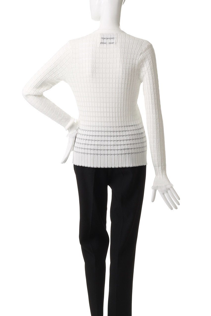 【スリーワン フィリップリム/3.1 Phillip Lim】のロングスリーブ Vネックカーディガン 人気、トレンドファッション・服の通販 founy(ファニー) 　ファッション　Fashion　レディースファッション　Fashion for Women　トップス・カットソー　Cut & Sew Tops　ニット　Knit Tops & Sweaters　カーディガン・羽織り　Layered Style Cardigans　Vネックトップス　V-Neck Tops / V-Cut Neckline Shirts　カーディガン　Cardigan, Knitwear　スリーブ　Sleeve, Long Sleeve / Short Sleeve　ロング　Long, Long-Length　羽織　Haori, Light Jacket　透かし　Cut-Out, Lacework　other-4|ID: prp329100004609955 ipo3291000000036867501