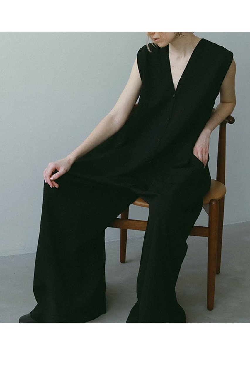 【エトレトウキョウ/ETRE TOKYO】のフロントボタンニットオールインワン 人気、トレンドファッション・服の通販 founy(ファニー) 　ファッション　Fashion　レディースファッション　Fashion for Women　パンツ　Pants & Trousers　おすすめ　Recommended / Our Picks　エレガント 上品　Elegant　シューズ　Shoes, Footwear　シンプル　Simple, Minimal　新作・新入荷　New Arrivals / New In　other-7|ID: prp329100004609958 ipo3291000000032977294
