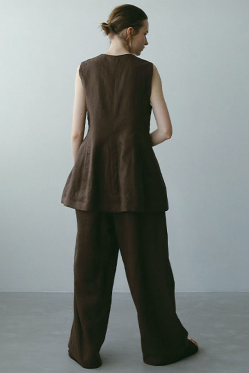 【エトレトウキョウ/ETRE TOKYO】のドロストヘムリネンワイドパンツ 人気、トレンドファッション・服の通販 founy(ファニー) 　ファッション　Fashion　レディースファッション　Fashion for Women　パンツ　Pants & Trousers　おすすめ　Recommended / Our Picks　シューズ　Shoes, Footwear　シンプル　Simple, Minimal　スピンドル　Spindle, Drawcord　フロント　Front, Front Design　リネン　Linen, Linen Fabric　ワイド　Wide, Wide Fit　other-5|ID: prp329100004609959 ipo3291000000035815044