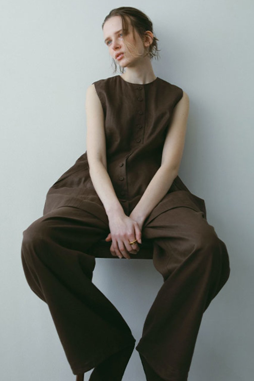 【エトレトウキョウ/ETRE TOKYO】のドロストヘムリネンワイドパンツ 人気、トレンドファッション・服の通販 founy(ファニー) 　ファッション　Fashion　レディースファッション　Fashion for Women　パンツ　Pants & Trousers　おすすめ　Recommended / Our Picks　シューズ　Shoes, Footwear　シンプル　Simple, Minimal　スピンドル　Spindle, Drawcord　フロント　Front, Front Design　リネン　Linen, Linen Fabric　ワイド　Wide, Wide Fit　other-6|ID: prp329100004609959 ipo3291000000035815047