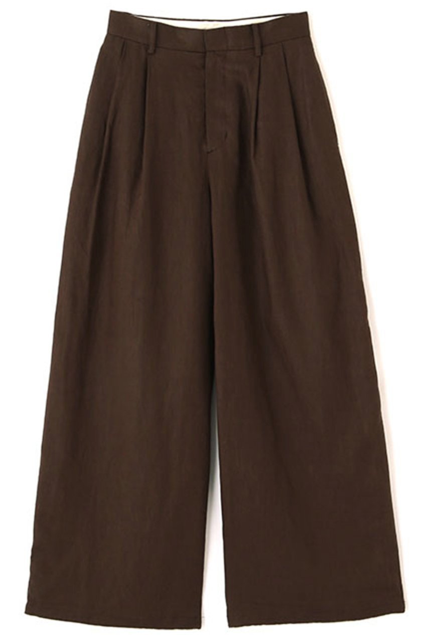 【エトレトウキョウ/ETRE TOKYO】のドロストヘムリネンワイドパンツ 人気、トレンドファッション・服の通販 founy(ファニー) 　ファッション　Fashion　レディースファッション　Fashion for Women　パンツ　Pants & Trousers　おすすめ　Recommended / Our Picks　シューズ　Shoes, Footwear　シンプル　Simple, Minimal　スピンドル　Spindle, Drawcord　フロント　Front, Front Design　リネン　Linen, Linen Fabric　ワイド　Wide, Wide Fit　other-7|ID: prp329100004609959 ipo3291000000035815048