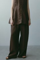 【エトレトウキョウ/ETRE TOKYO】のドロストヘムリネンワイドパンツ ブラウン|ID: prp329100004609959 ipo3291000000036202705