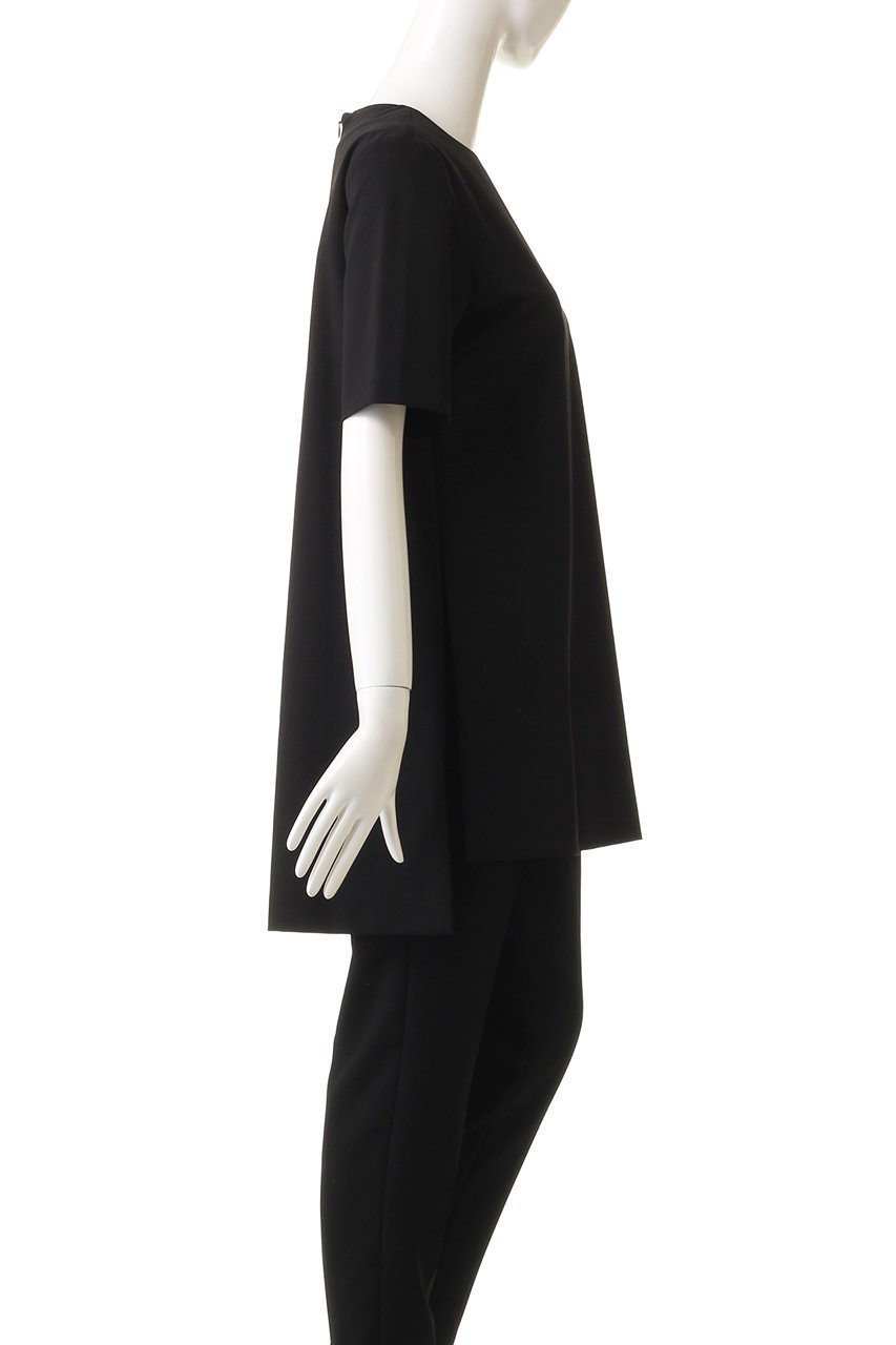 【ル フィル/LE PHIL】のハイストレッチポンチブラウス 人気、トレンドファッション・服の通販 founy(ファニー) 　ファッション　Fashion　レディースファッション　Fashion for Women　トップス・カットソー　Cut & Sew Tops　シャツ・ブラウス・オフィスカジュアル　Elegant Blouses & Button-Ups　ショート　Short, Short Length　シンプル　Simple, Minimal　ストレッチ　Stretch, Stretchy Fabric　スリット　Slit, Slit Detail　スリーブ　Sleeve, Long Sleeve / Short Sleeve　チュニック　Tunic, Long Top　半袖　Short Sleeve, Half Sleeve　other-3|ID: prp329100004609960 ipo3291000000032977320